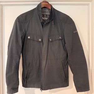 Barbour International Rebel Wax Men's Jacket in Blue - Size Small